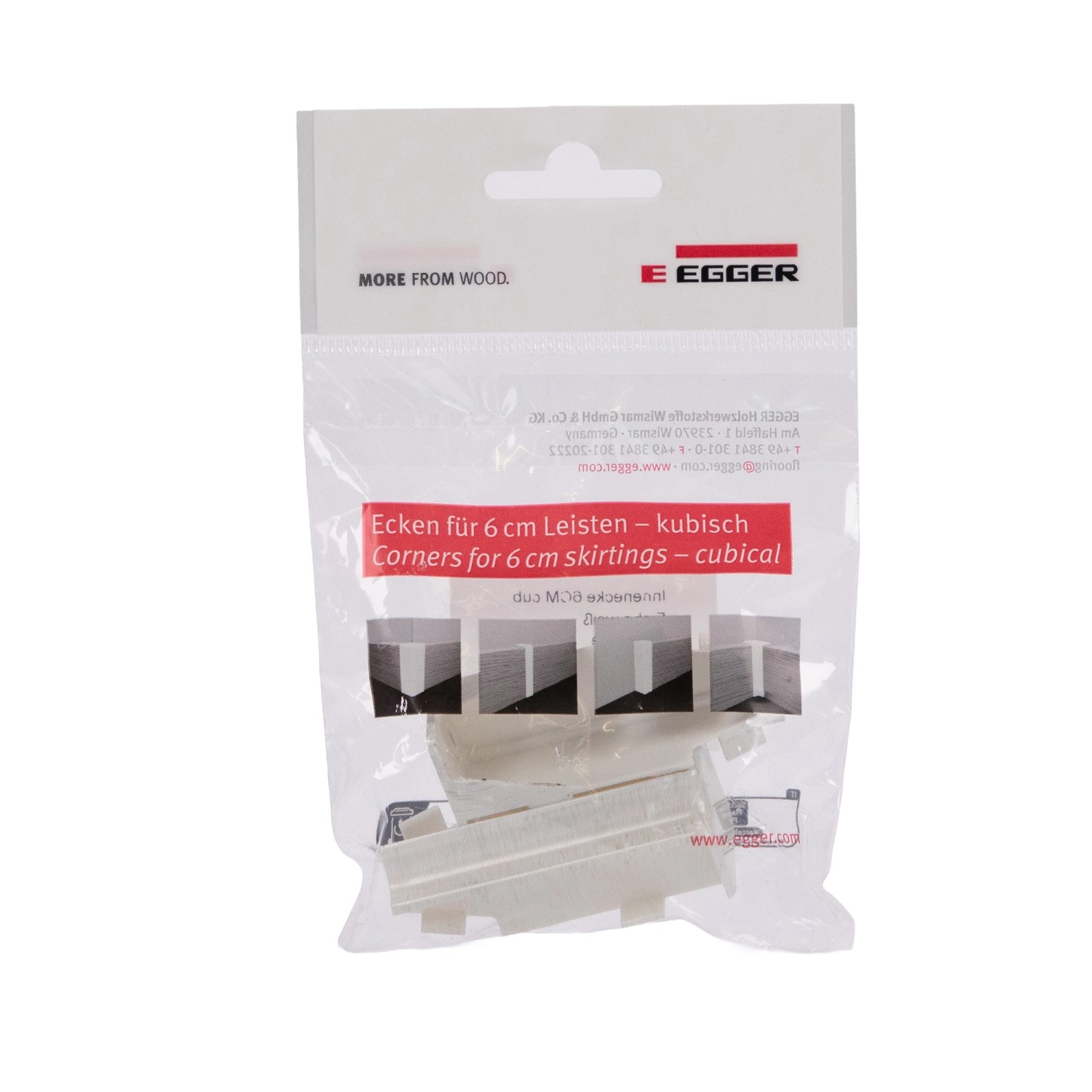 Egger Innenecke Kubisch 6 cm Eiche Weiß 2 Stück günstig online kaufen