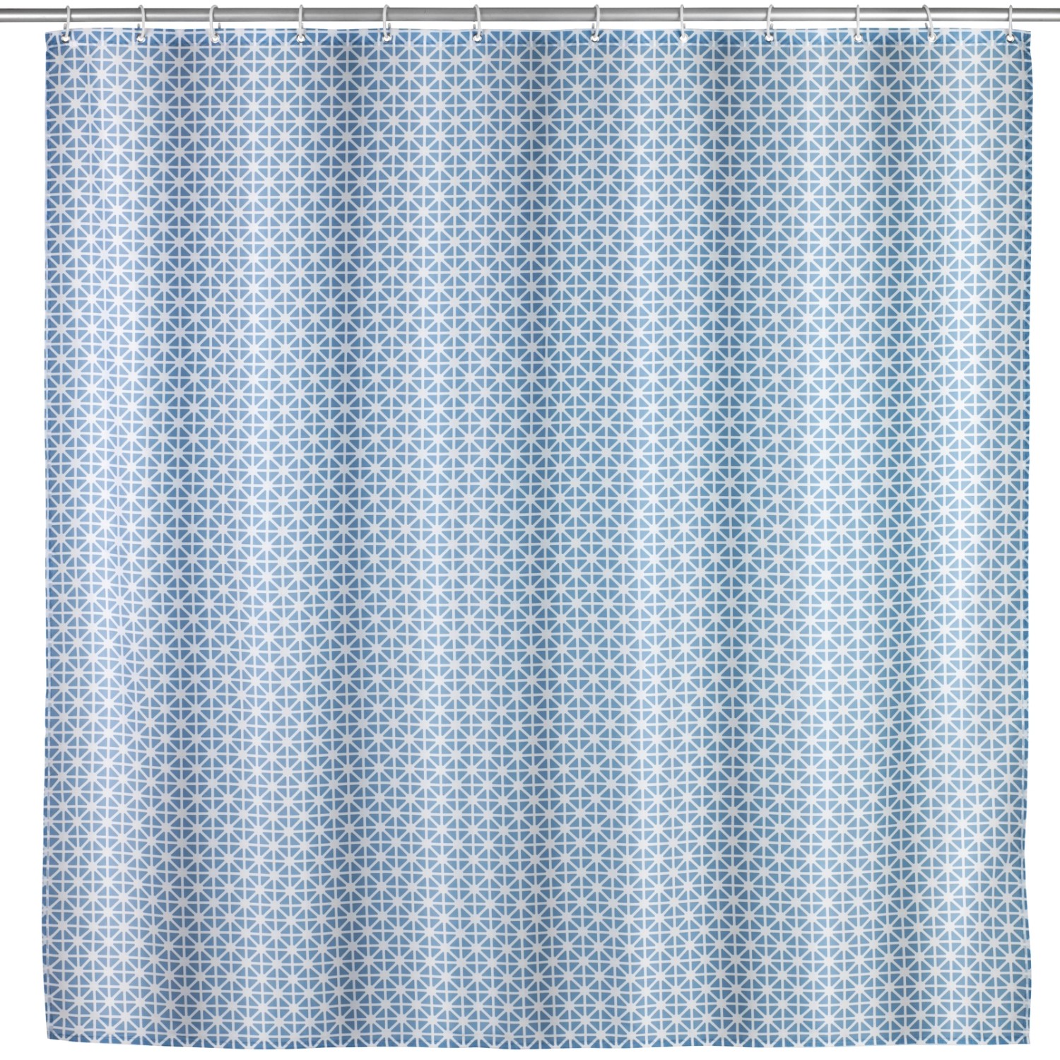 Wenko Anti-Schimmel Duschvorhang Cristal Polyester 180 cm x 200 cm