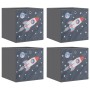 vidaXL Faltboxen 4 Stk Grau 32x32x32 cm Vlies 4018987_3
