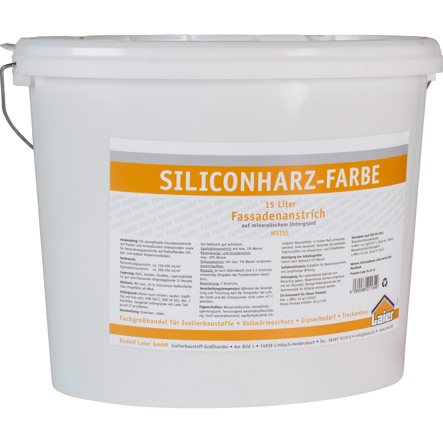 Silikonharz-Spezialgrund 5L - Grundierung Für Fassadenfarben & Putze