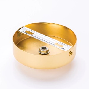 Goldener Orion Lightstyle Deckenbaldachin (Ø 100 mm) für Lampen & Leuchten.