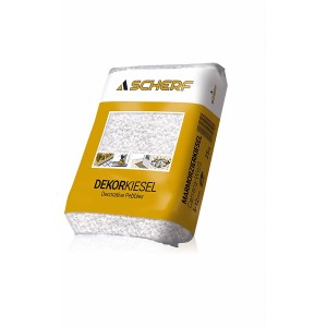 Sack Marmorzierkiesel Carrara Weiß, 5-12mm, 25kg. Dekorative, weiße Ziersteine für Garten und Haus.