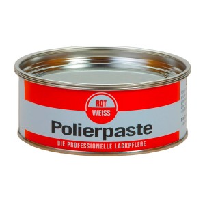 Rot-Weiss Polierpaste im Metalldose für Lackreparatur und Karosseriereparatur.