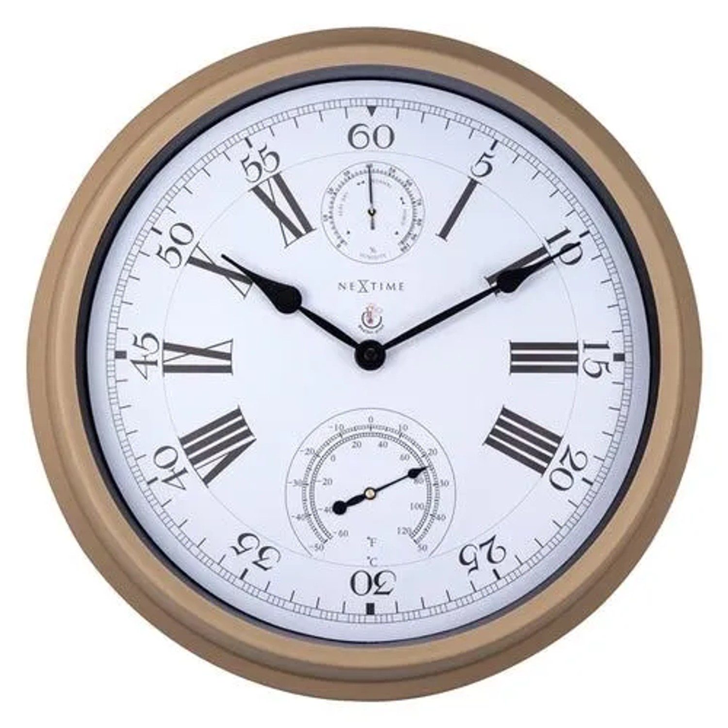 NeXtime Quarzwanduhr 4305BR Hyacinth Braun