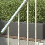 Dolle Außentreppe Gardentop Steiggeländer Set 3 für 6 Stufen, Aluminium Handlauf, Stahl Geländerstäbe.