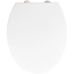 Wenko Premium WC-Sitz Birori, Duroplast, antibakteriell, mit Absenkautomatik, in Weiß.