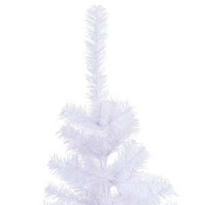 Detailaufnahme: Künstlicher, weißer Weihnachtsbaum, 150 cm hoch, mit 380 Zweigen.