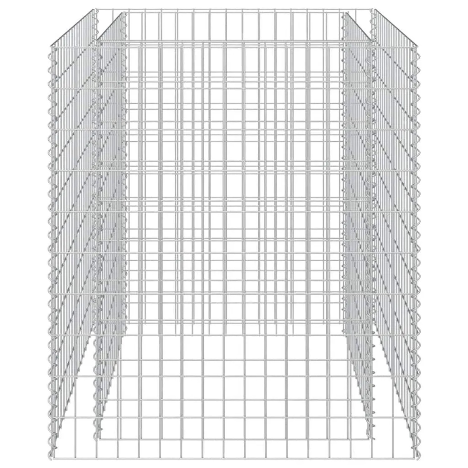Furnicato Gabionen-hochbeet Verzinkter Stahl 90×90×100 Cm