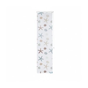 Relaxdays Duschrollo Kunststoff Aluminium Semitransparent Bedruckt Wasserabweisend Schnelltrocknend 60 cm x 240 cm 0,36 kg