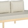 Modulare Gartenlounge Waldport, 2-Sitzer aus Akazienholz mit beigen Kissen.