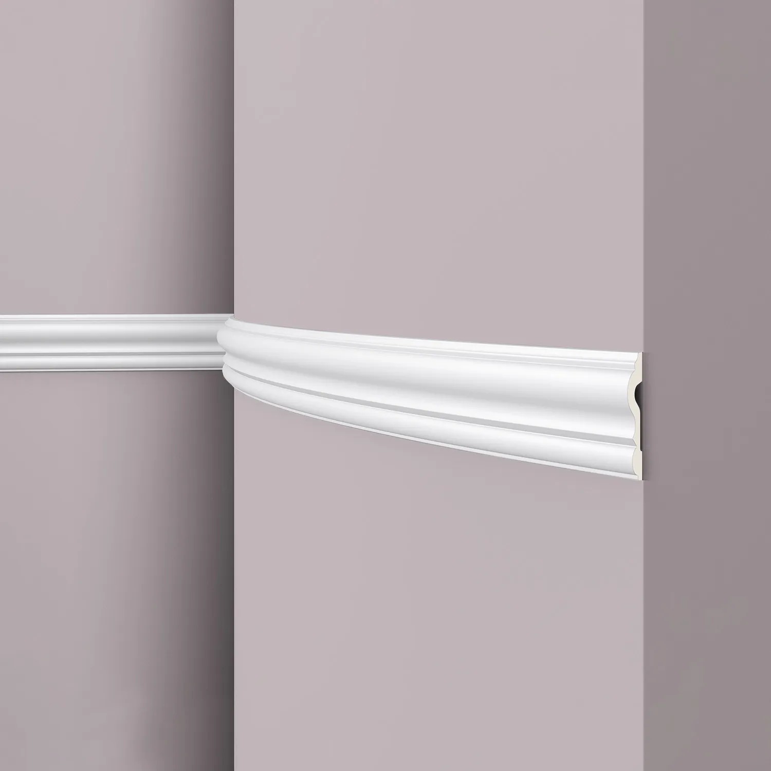 NOEL & MARQUET NMC Z13 Flex ARSTYL Flexible Wand- und Friesleiste Zierleiste Stuckleiste 2 m 200 cm x 2,2 cm x 8 cm Weiß