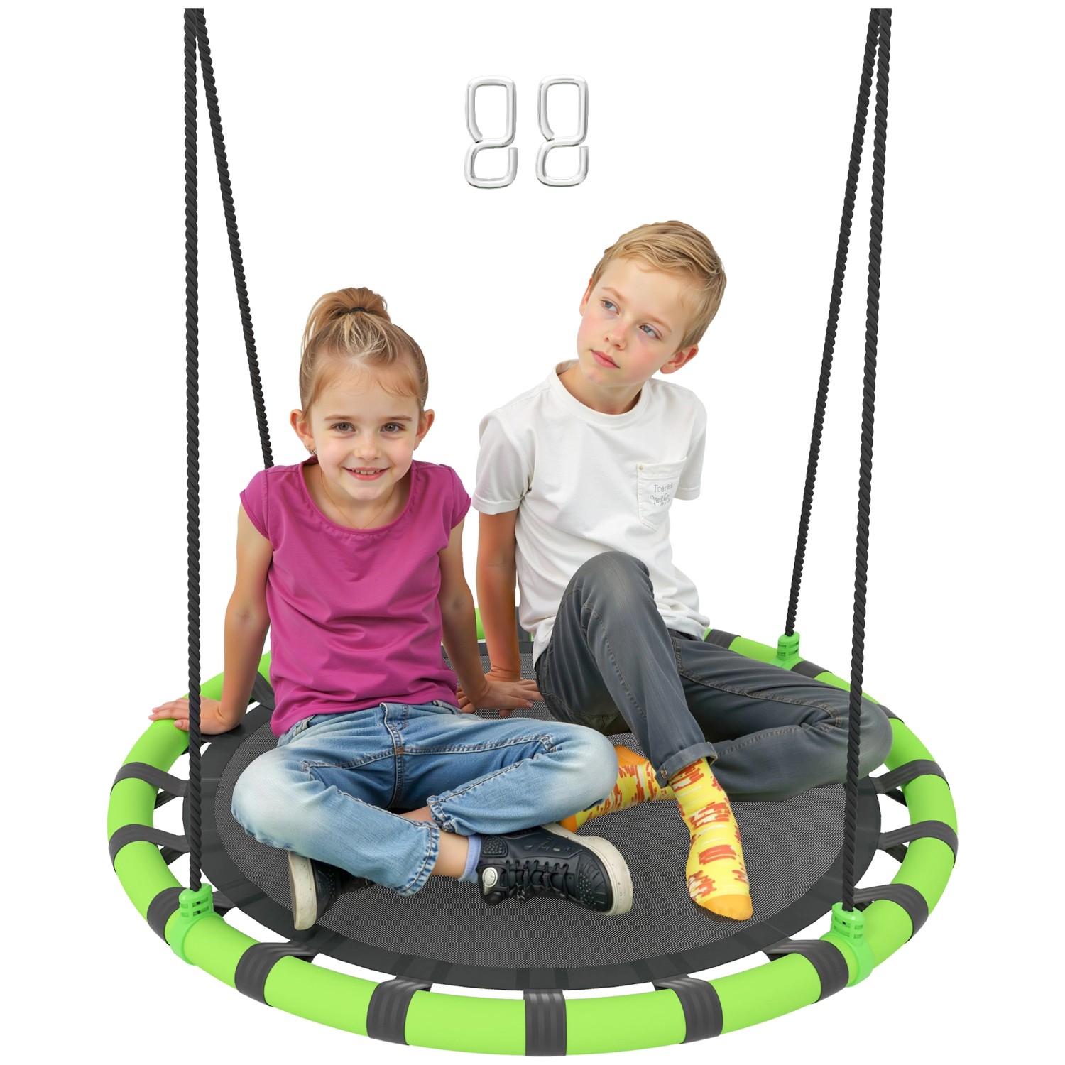 AIYAPLAY Kinderschaukel  PE 100% Polyester 100L x 100B x 180H cm
