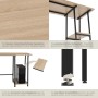 Tectake Schreibtisch Paisley im Industrial Style mit Holz- und Stahl-Elementen.