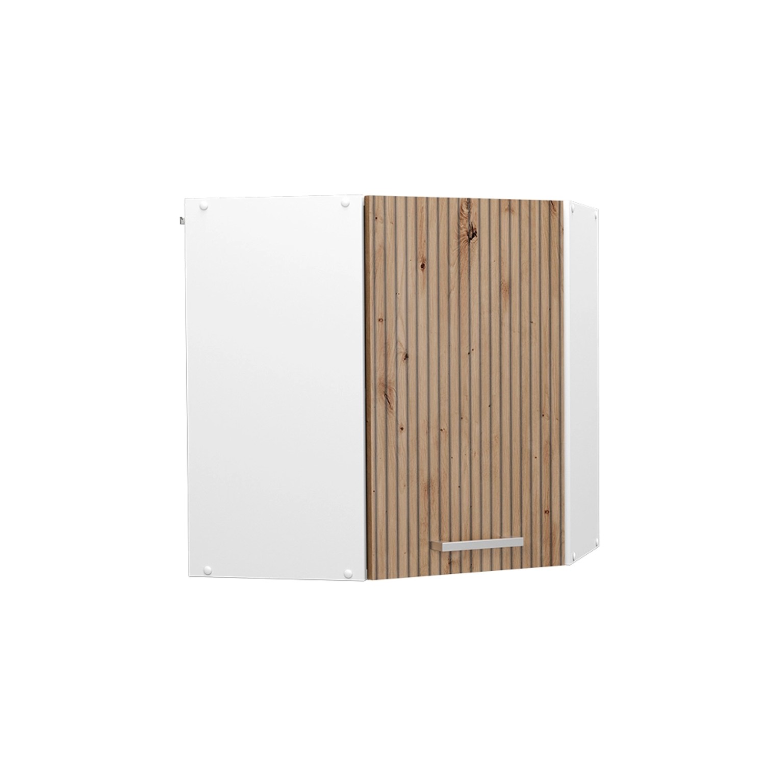 Vicco Eckhängeschrank R-Line Küchen-Eckschrank Artisan-Eiche/Weiß 57 cm günstig online kaufen