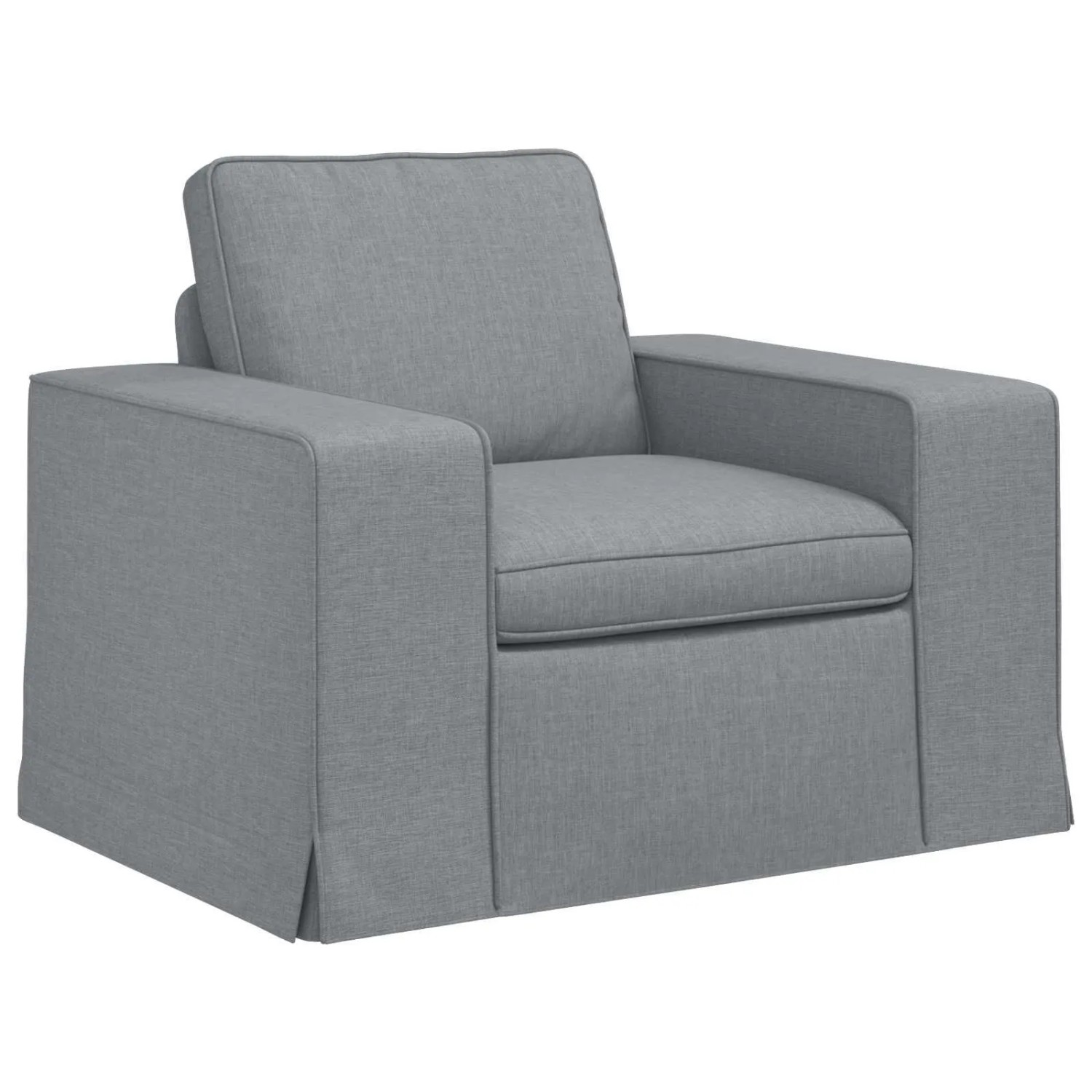 vidaXL Sofa Hellgrau 103 x 80 x 82 cm Stoff 42024376