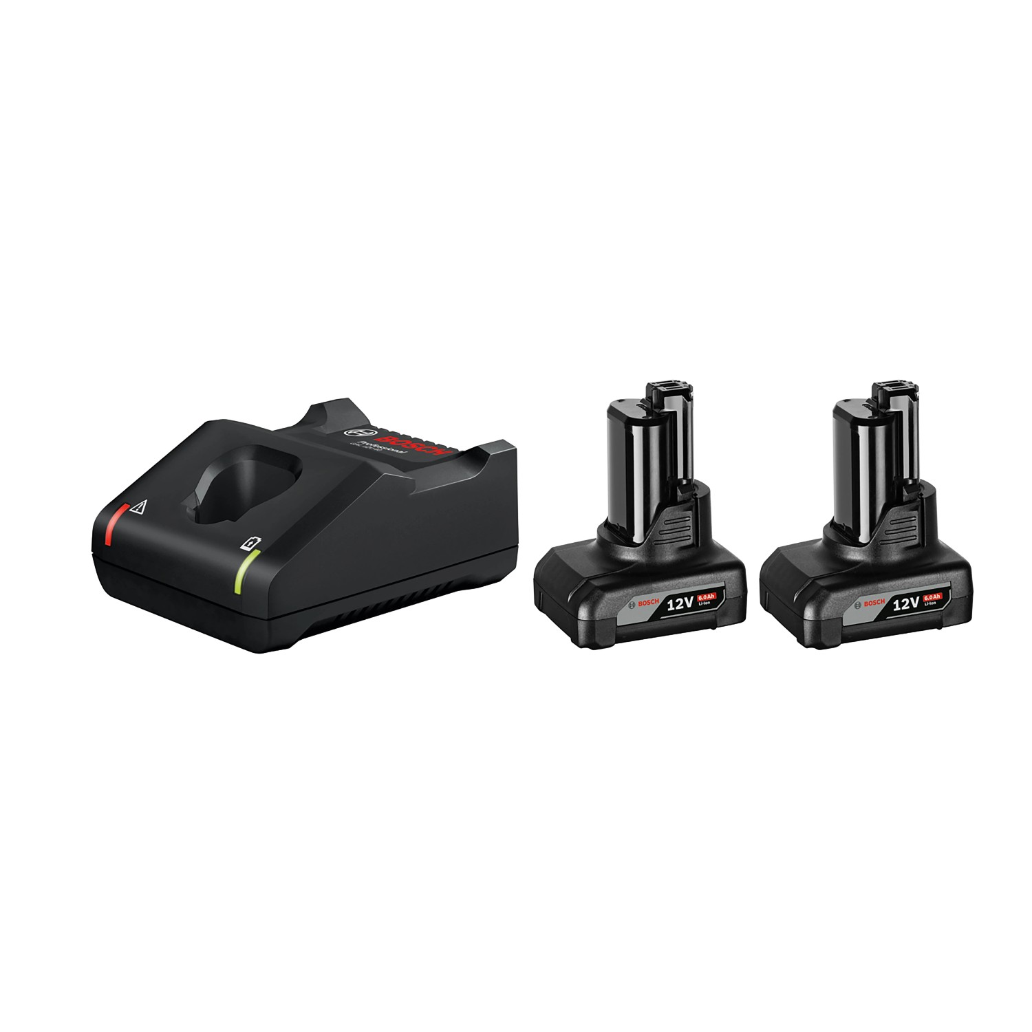 Bosch Starter Set:GAL 12V-40 1600A01B20 2xGBA 12V 6.0Ah