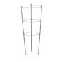 Relaxdays Rankhilfe 4er Set Eisen Kunststoff Grau Klappbar 45 cm x 22 cm