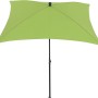 Grüner Siena Garden Marktschirm, 180x180 cm, mit Knickfunktion für optimale Schattenausrichtung.