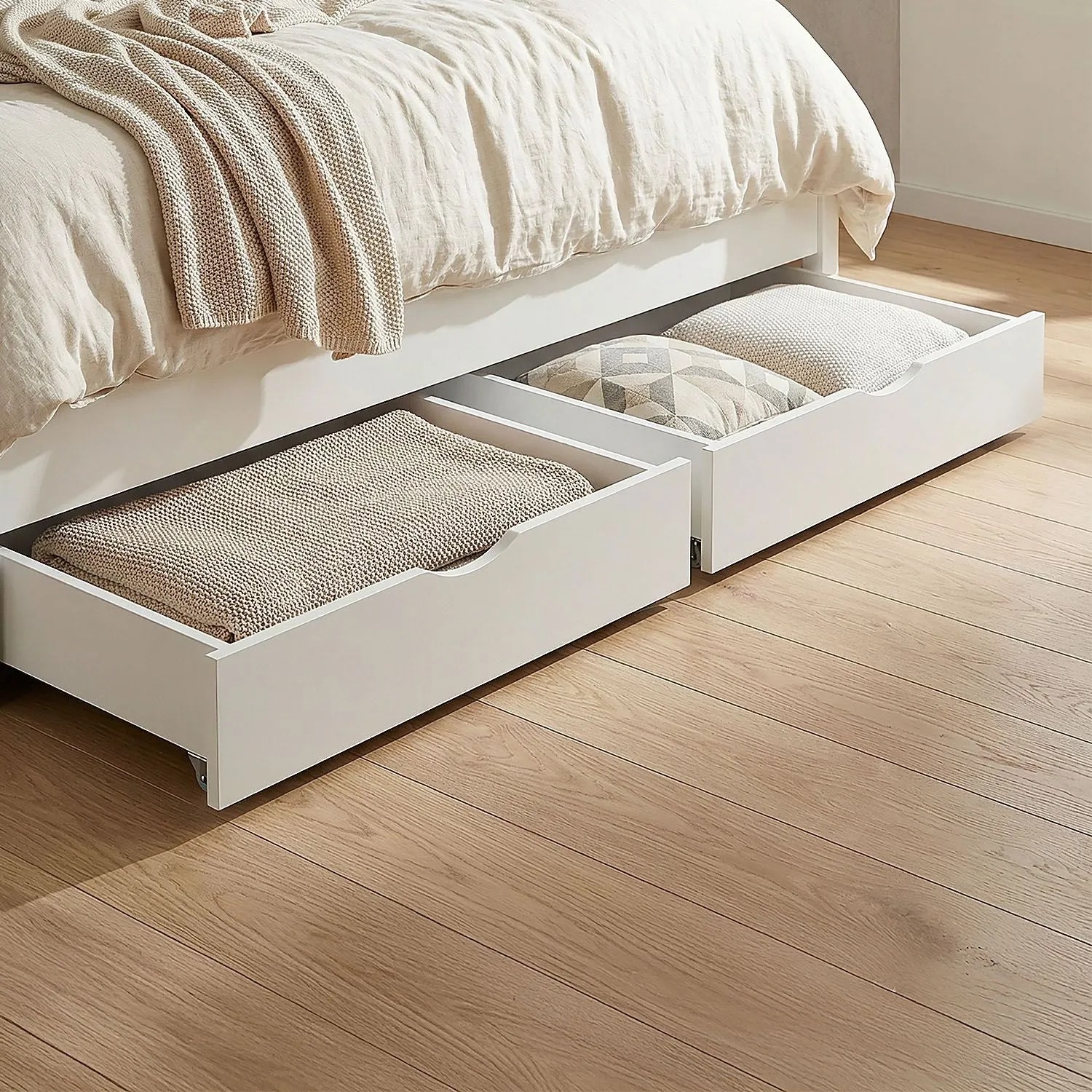 Homestyle4u Bettschublade 1911 Weiß 173 x 16 x 63 cm kaufen bei OBI