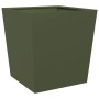 vidaXL Pflanzkübel 2 Stk Olivgrün 50x50x50 cm Stahl 851073_8