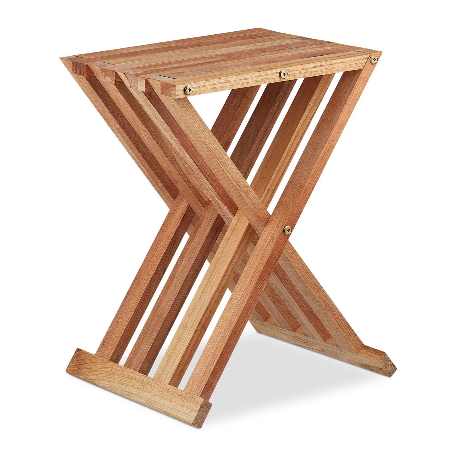 Relaxdays Klapptisch Walnussholz Natur Klappbar 44,5 cm x 34 cm x 28 cm 2,5 kg