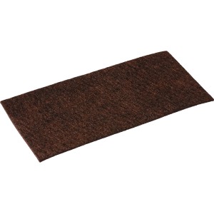 Brauner Filzgleiter, 10x20cm, 3er Set, zum Schutz von Möbeln und Böden.