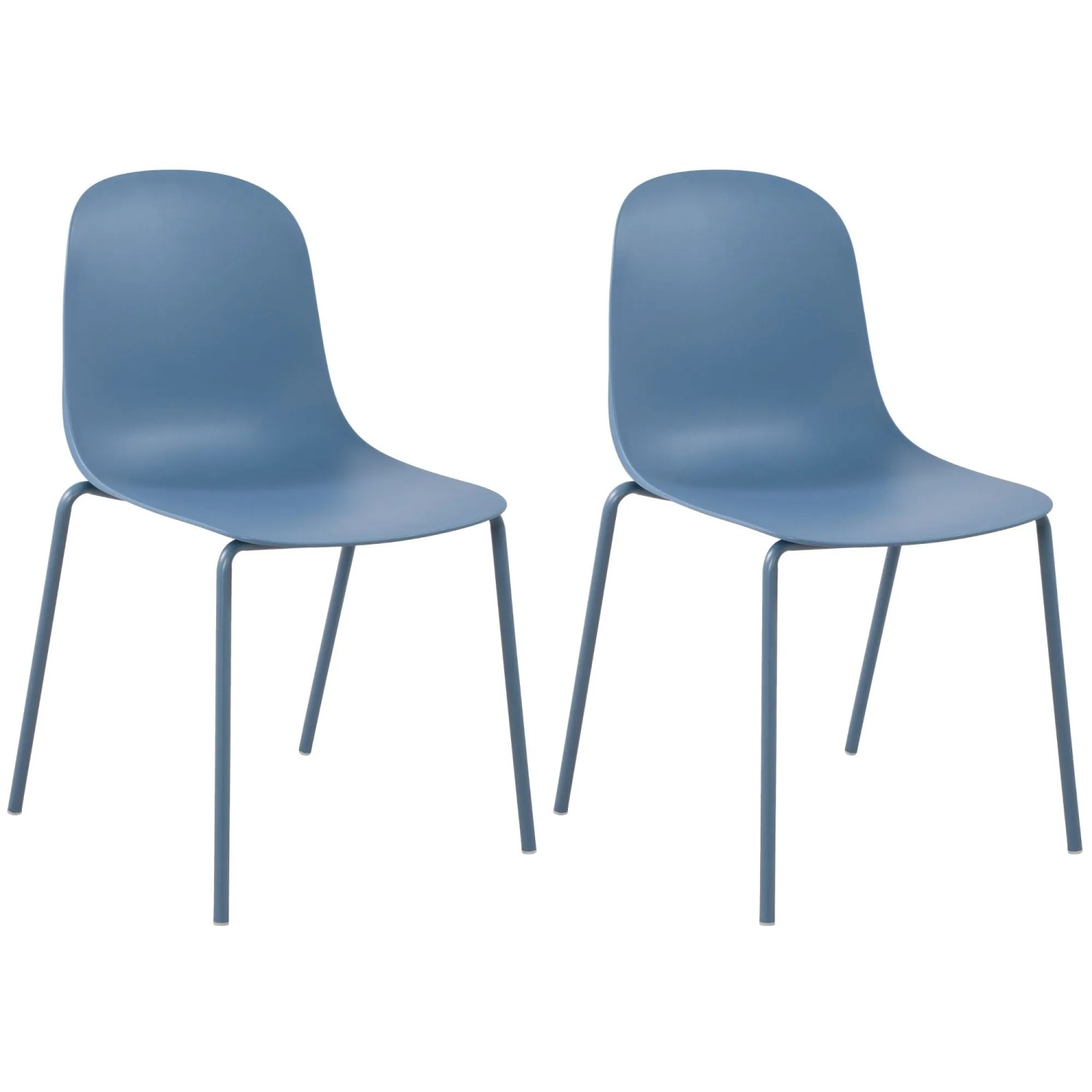 CLP 2er Set Gartenstuhl Hardin Blau