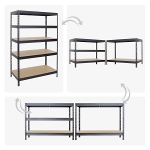 PROREGAL Mega Deal: 2x Schwerlastregal, schwarz, 180x120x60 cm, als Regal oder Werkbank nutzbar.