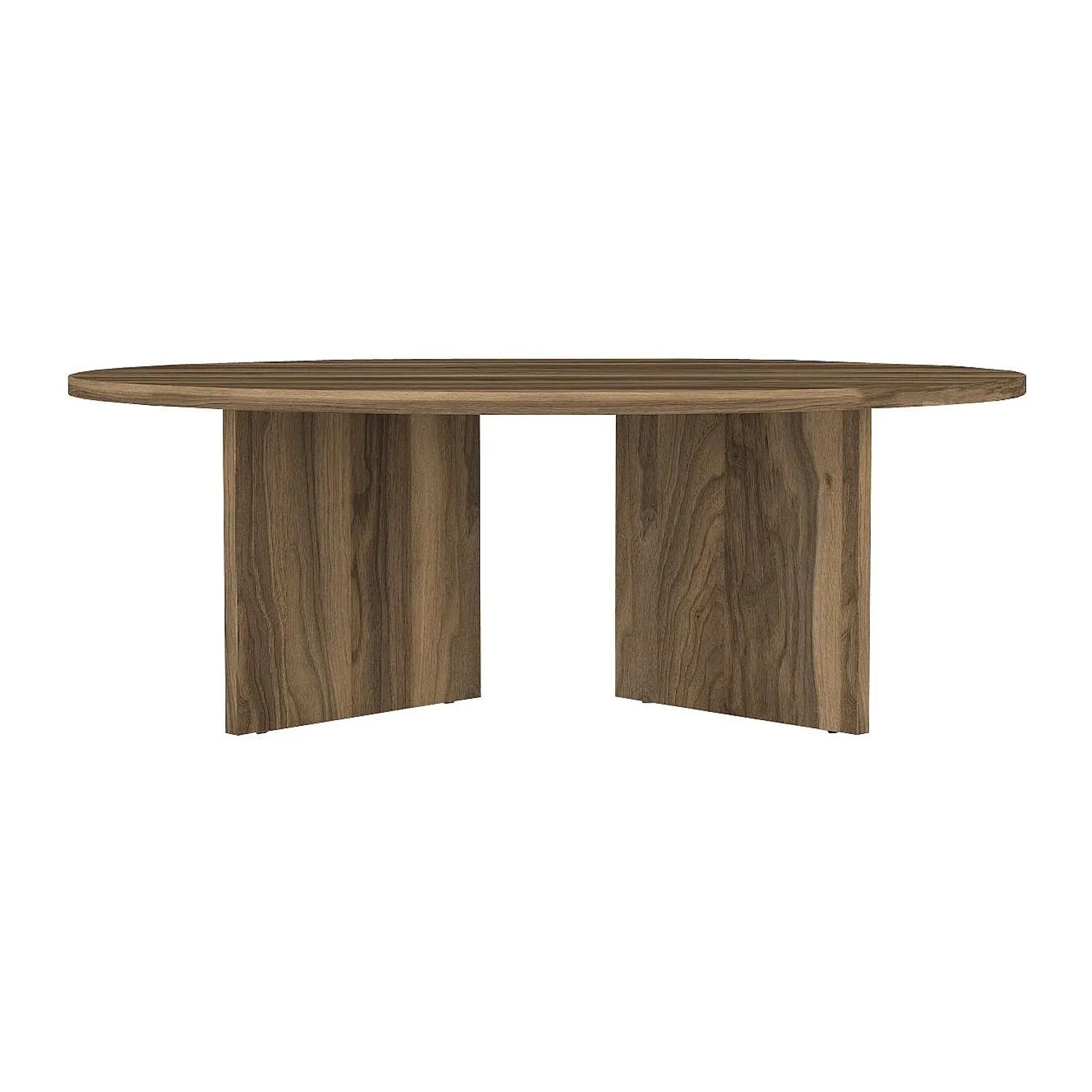 Vente-unique Couchtisch Topania Naturfarben Dunkel 90 cm