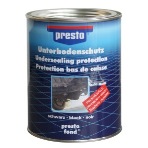 Dose Presto Unterbodenschutz Bitumen, schwarz, 1,3 kg. Schutz für Fahrzeugunterböden.