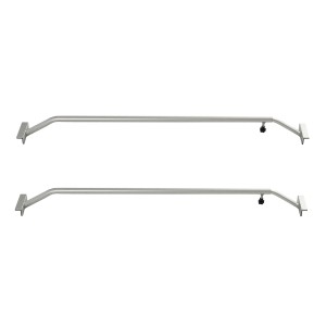 2er Set verstellbare Alu Bügel (1320-2100mm) für Anhängerplane, Zubehör für Autoanhänger.