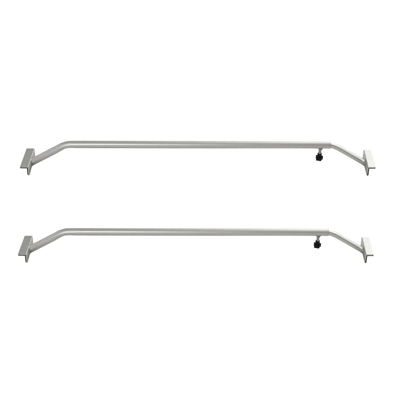 2er Set verstellbare Alu Bügel (1320-2100mm) für Anhängerplane, Zubehör für Autoanhänger.