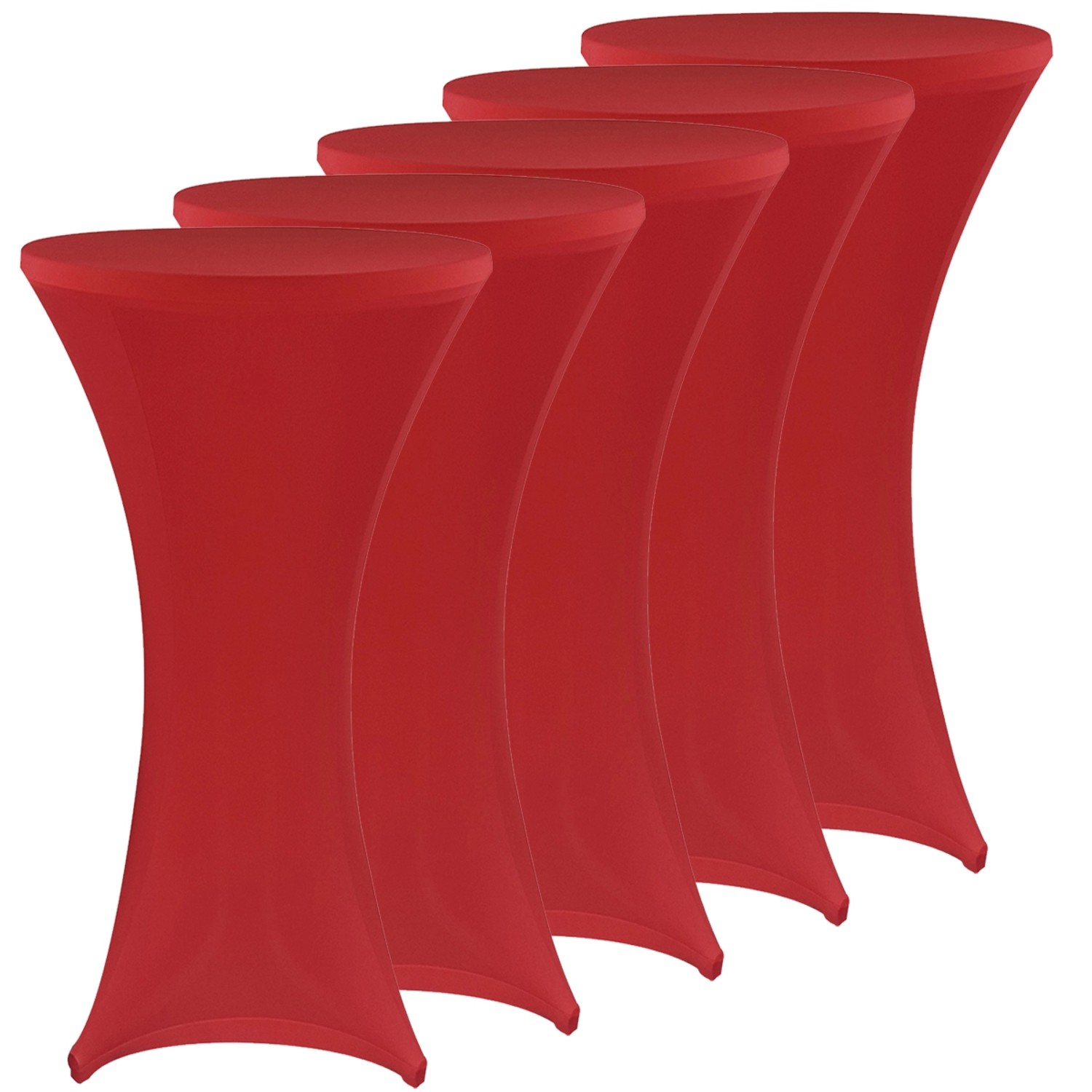 NYVI Stehtischhusse 5er 80-85 x 110-120 cm Rot günstig online kaufen