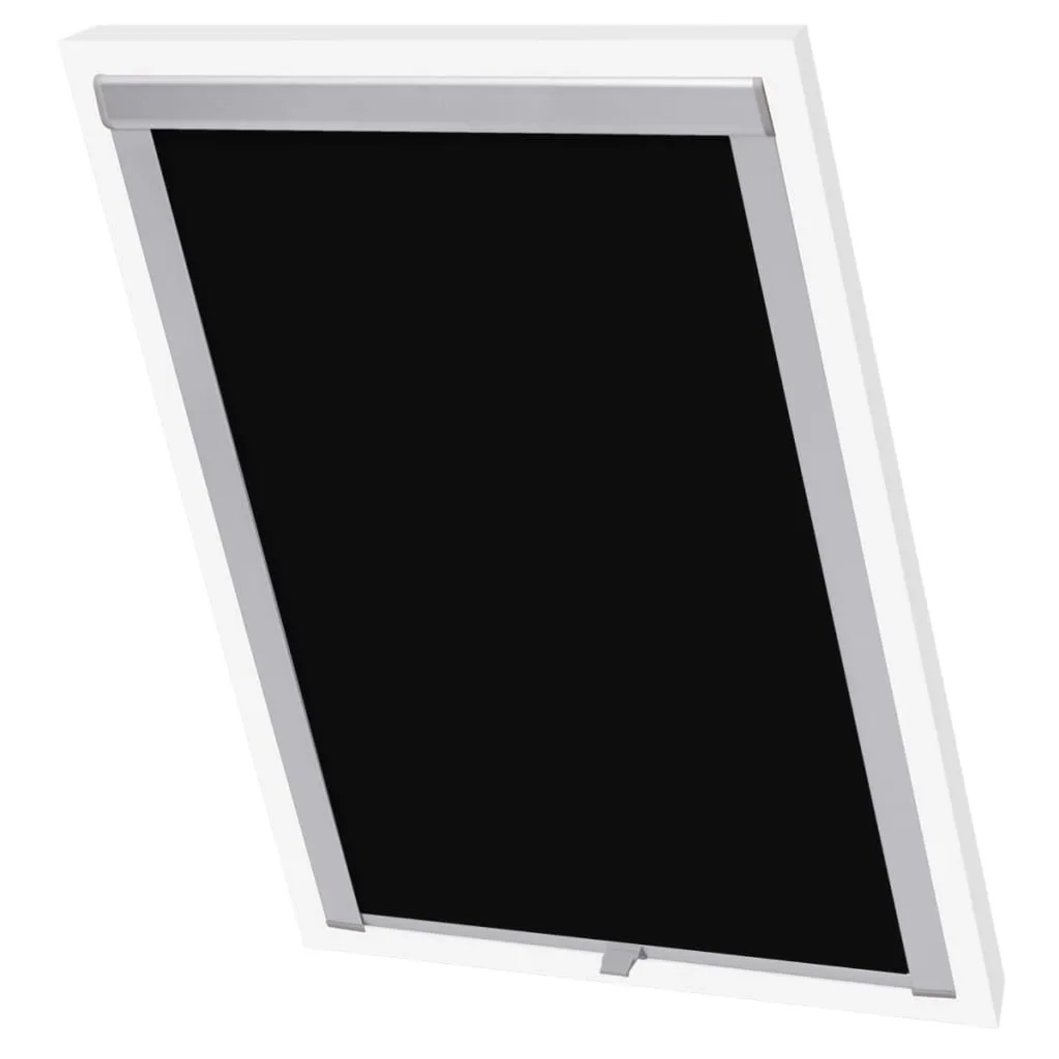 Schwarzes Verdunkelungsrollo vidaXL P06/406 für Velux Fenster, ideal für Dachfenster.