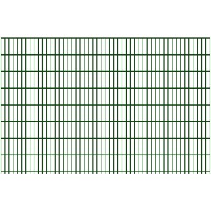Moosgrüne Doppelstabmatte 6/5/6 mm, 250x163 cm, für Gartenzaun.