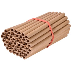 Mischkarton Papierhülsen, 1200 Stk. für Insektenhäuser, verschiedene Durchmesser, gebündelt.