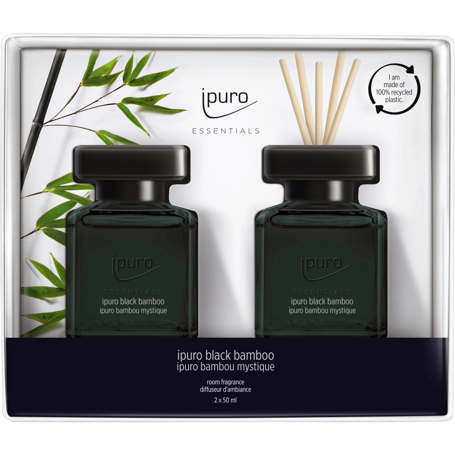 ipuro Raumduft-Set Essantials Black Bamboo 2 x 50 ml günstig online kaufen