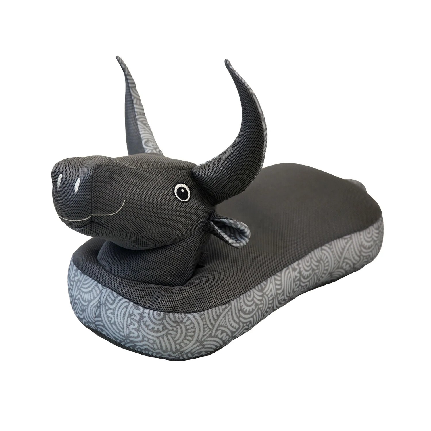 Westmann Sitzsack Schwimmtier Stier Pool Buddy Schwarz