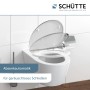 Schütte WC-Sitz Industrial Grey Duroplast mit Absenkautomatik auf Wand-WC.