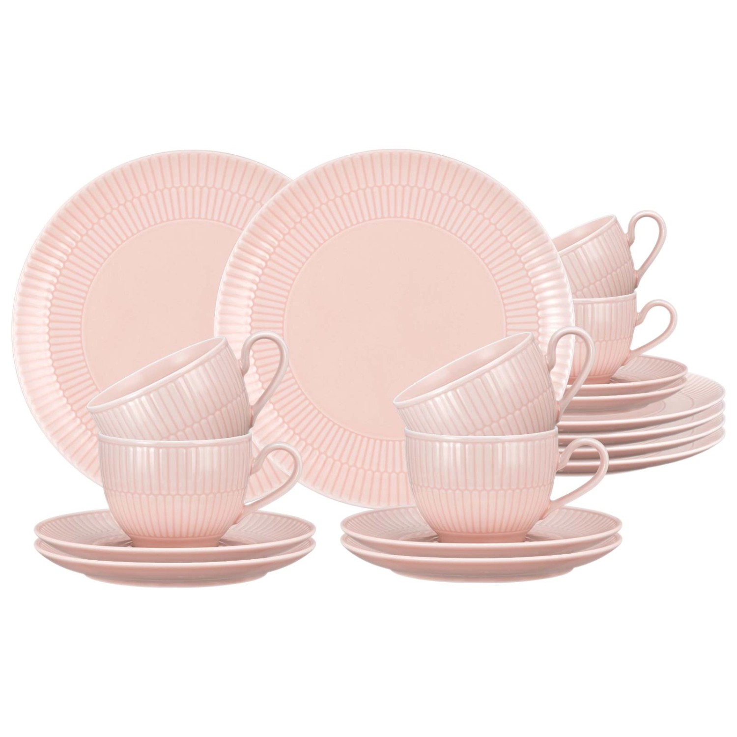 Seltmann Weiden Amina Kaffeeservice 18-teilig Rosé günstig online kaufen
