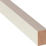 Weiß lackierte Rechteckleiste aus Holz, 19x30x900 mm, für vielseitige Anwendungen.