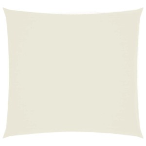 vidaXL Sonnensegel Oxford-Gewebe Quadratisch 2,5x2,5 m Cremeweiß 135191