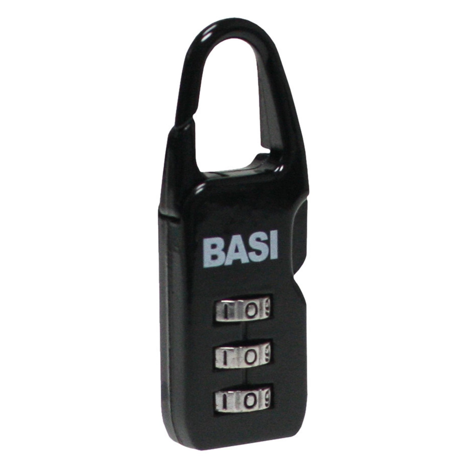 Basi - Kofferschloss - KS 615 - Schwarz - einstellbare Zahlenkombination - Aluminiumgehäuse