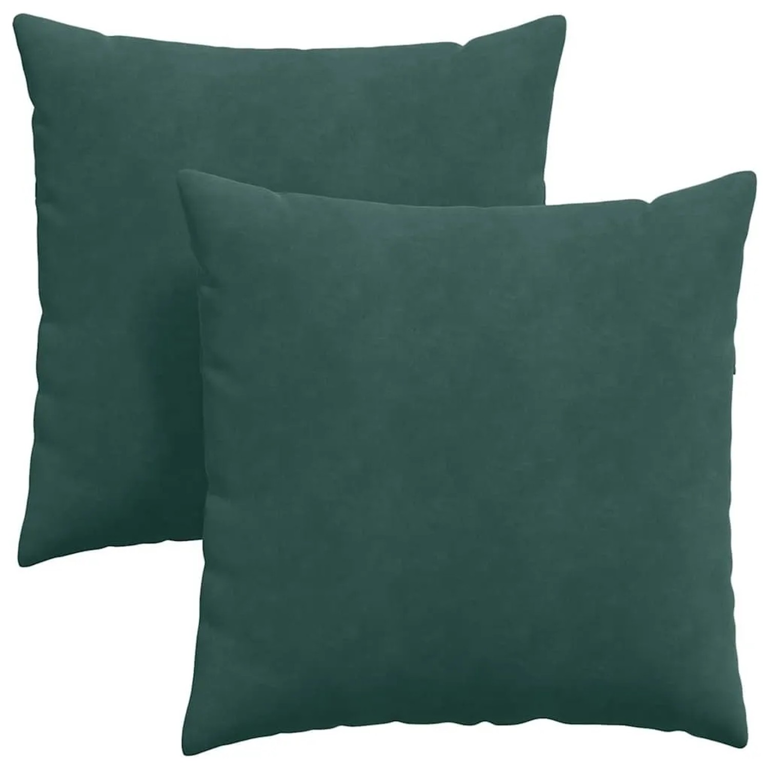 vidaXL Sofakissen 2 Stück Dunkelgrün 60 x 60 cm Cordstoff 42014016