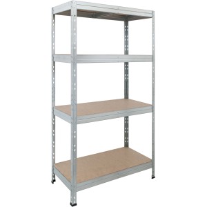 Ar Shelving Schwerlastregal, verzinkt, mit 4 Böden (180x90x45cm) für Keller, Garage oder Werkstatt.