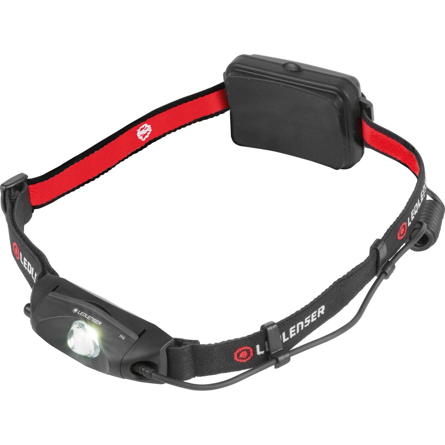 Ledlenser H4 Stirnlampe, LED-Taschenlampe mit verstellbarem Kopfband für Freizeit, Sport und Heimwerken.