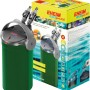 Eheim Ecco Pro 300 Außenfilter für Aquarien, grün, mit Multifunktionsgriff und Verpackung.