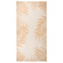 vidaXL Outdoor-Teppich Flachgewebe 100x200 cm Blattmuster 340857