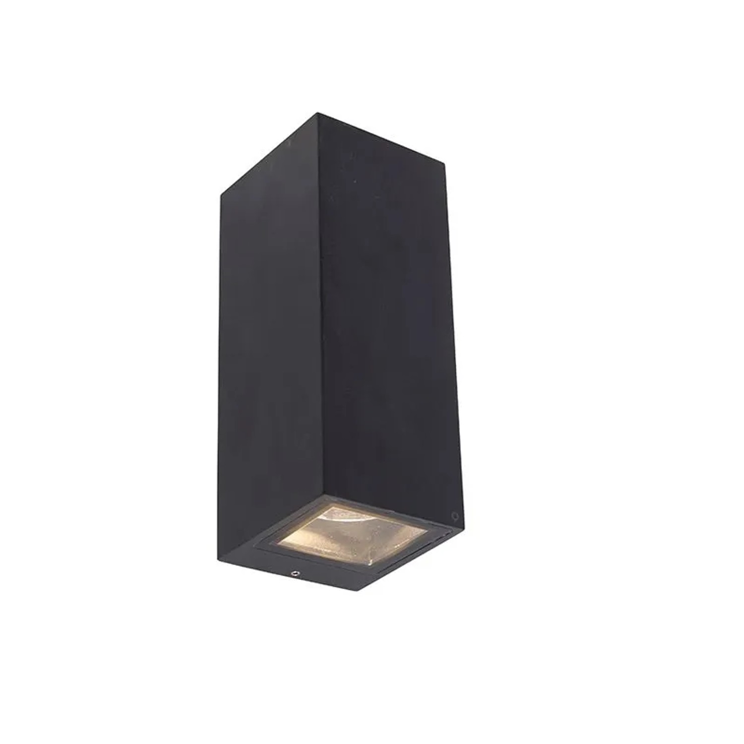 QAZQA Moderne Wandleuchte Schwarz GU10 AR70 IP54 Baleno II