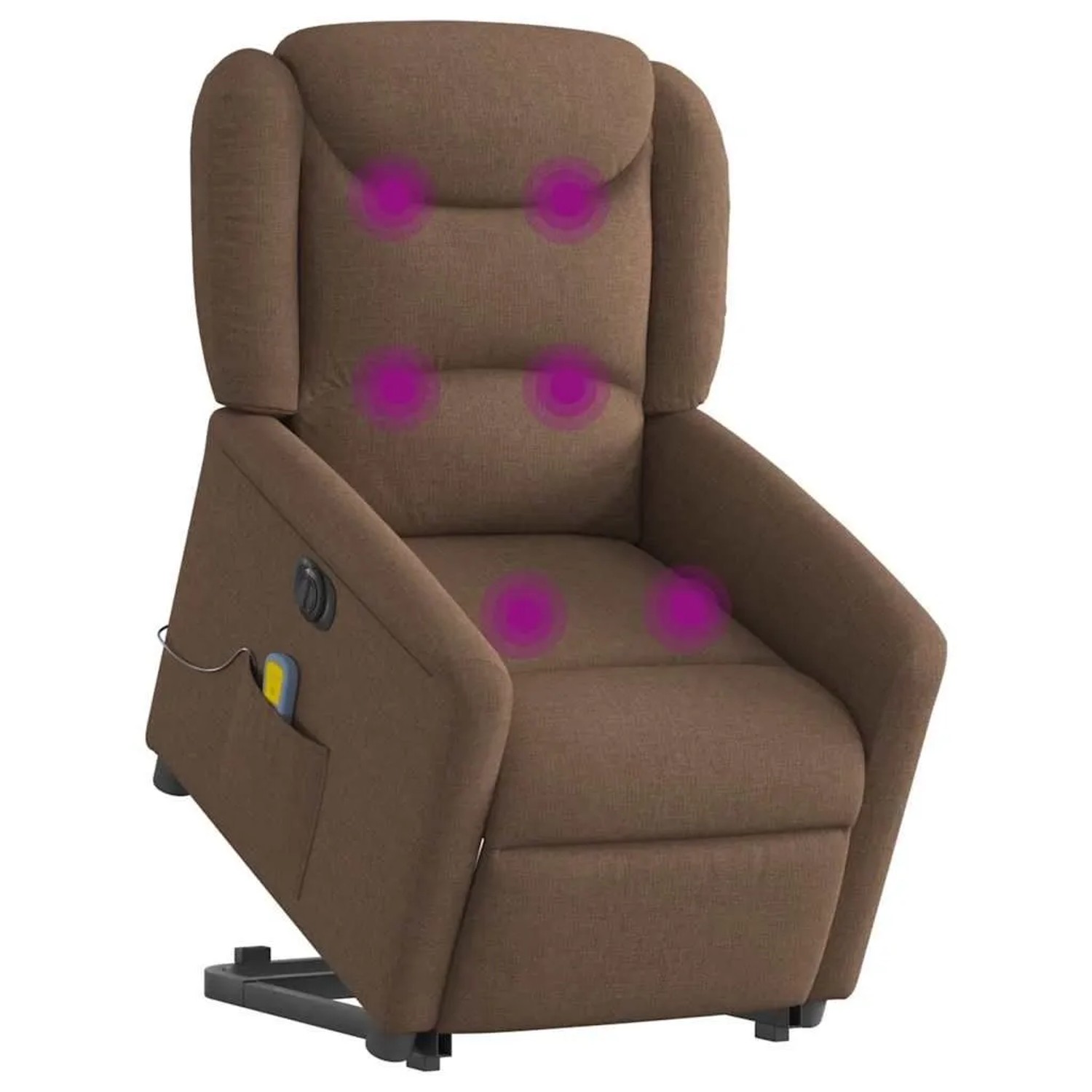 vidaXL Elektrischer Massagesessel mit Aufstehhilfe Braun Stoff 3303228 günstig online kaufen